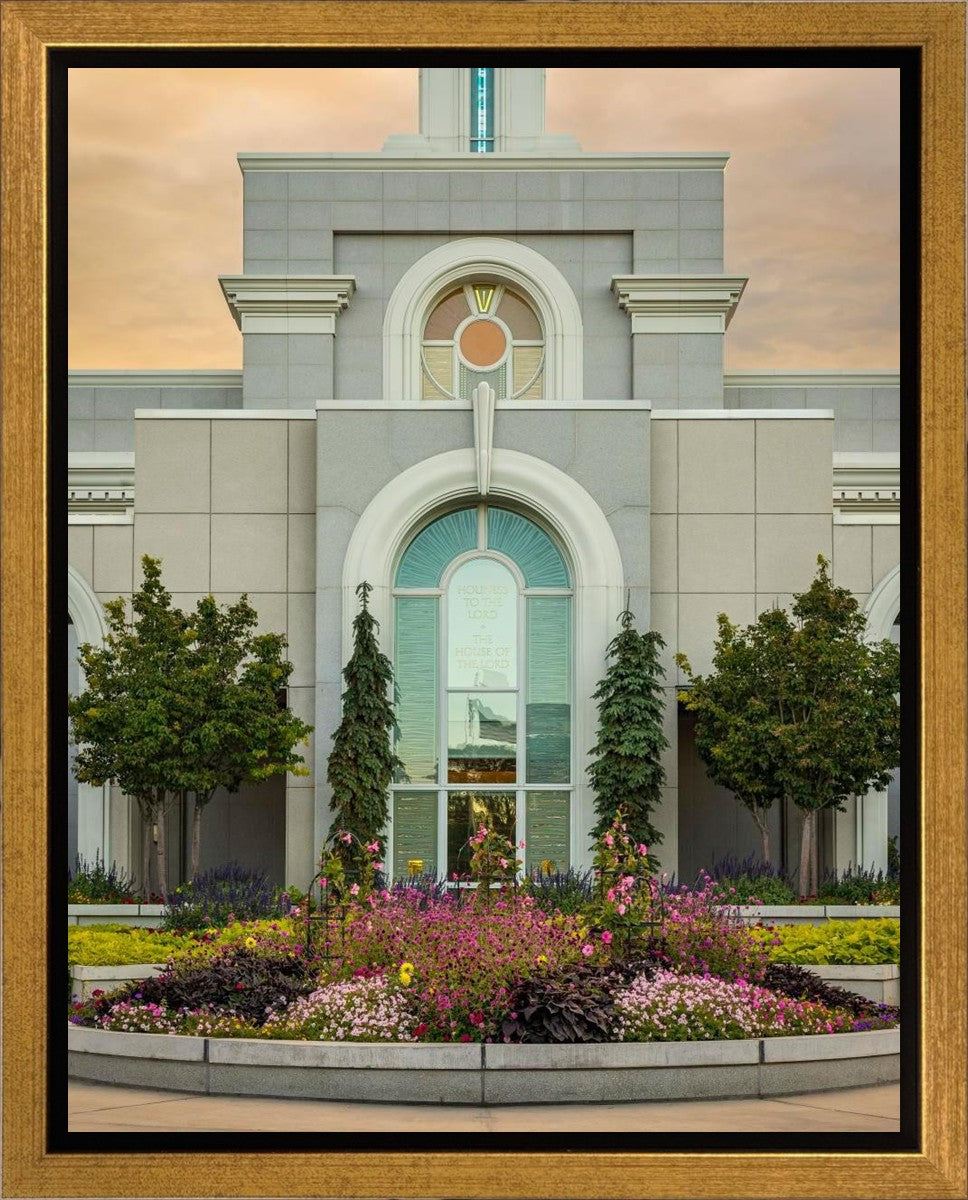 Mount Timpanogos Temple Heavenly Gardens Gallery Wrap