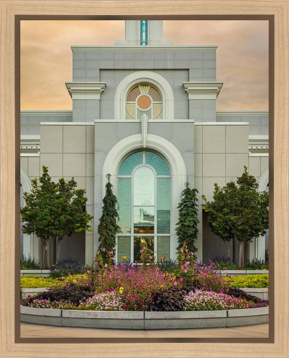 Mount Timpanogos Temple Heavenly Gardens Gallery Wrap