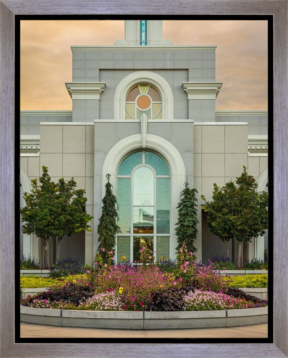 Mount Timpanogos Temple Heavenly Gardens Gallery Wrap
