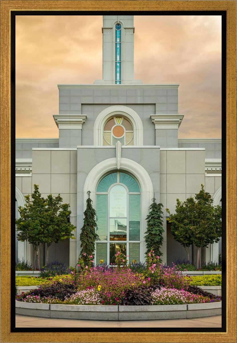 Mount Timpanogos Temple Heavenly Gardens Gallery Wrap