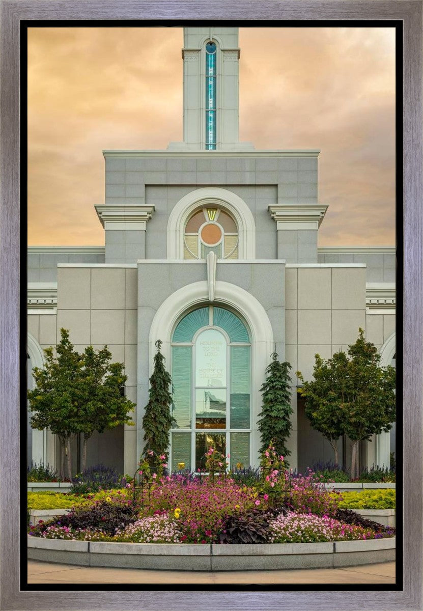 Mount Timpanogos Temple Heavenly Gardens Gallery Wrap