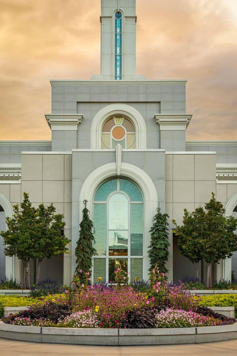 Mount Timpanogos Temple Heavenly Gardens Gallery Wrap