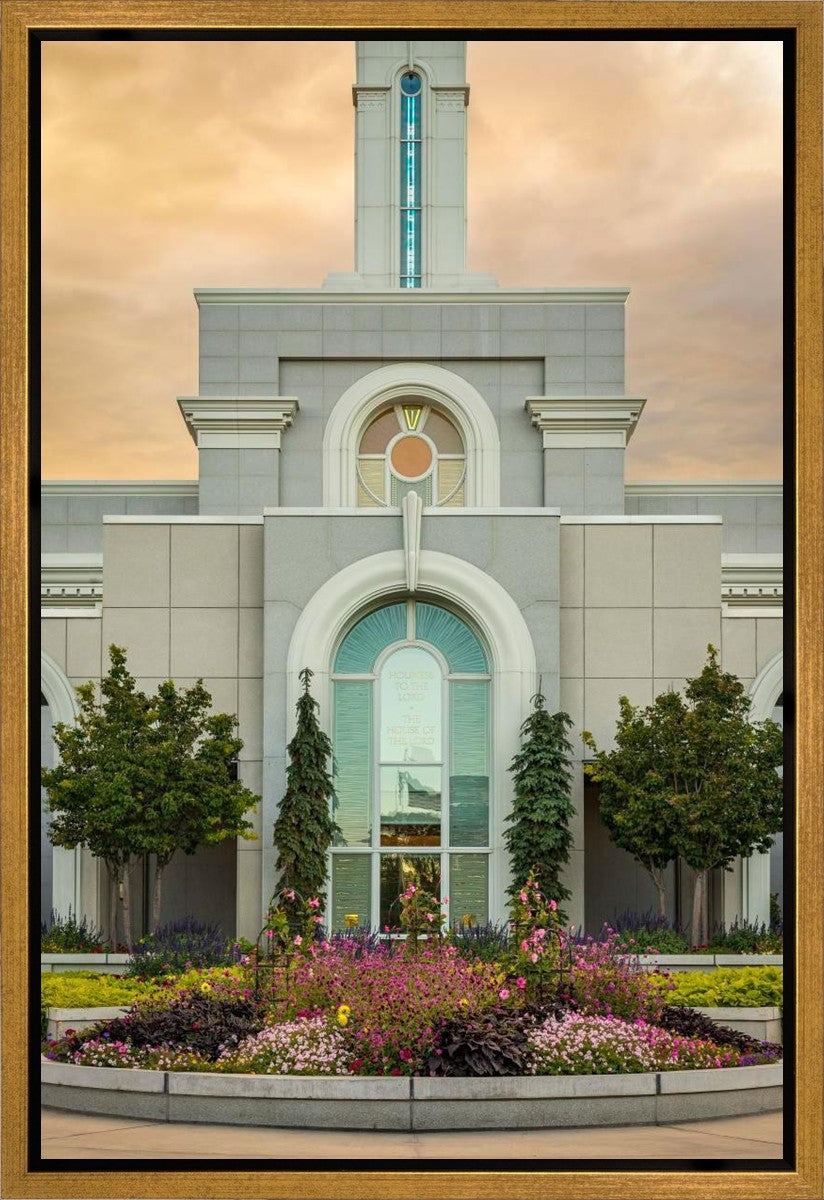 Mount Timpanogos Temple Heavenly Gardens Gallery Wrap
