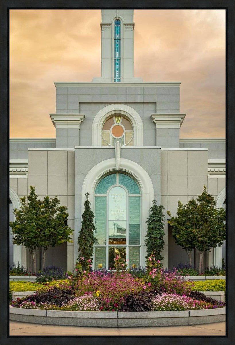 Mount Timpanogos Temple Heavenly Gardens Gallery Wrap
