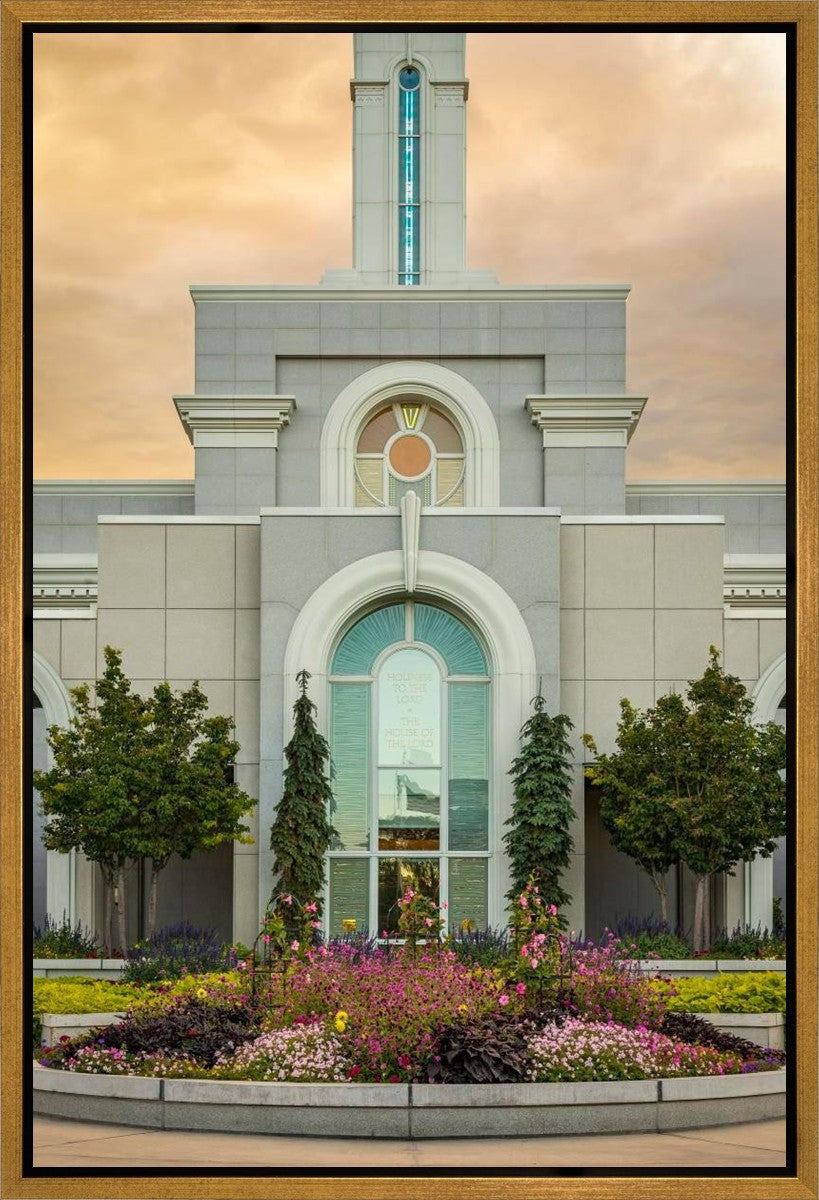 Mount Timpanogos Temple Heavenly Gardens Gallery Wrap