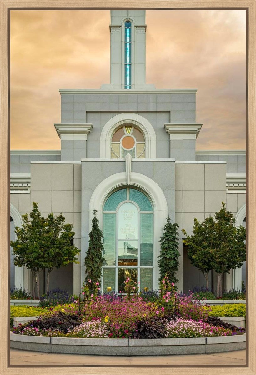 Mount Timpanogos Temple Heavenly Gardens Gallery Wrap
