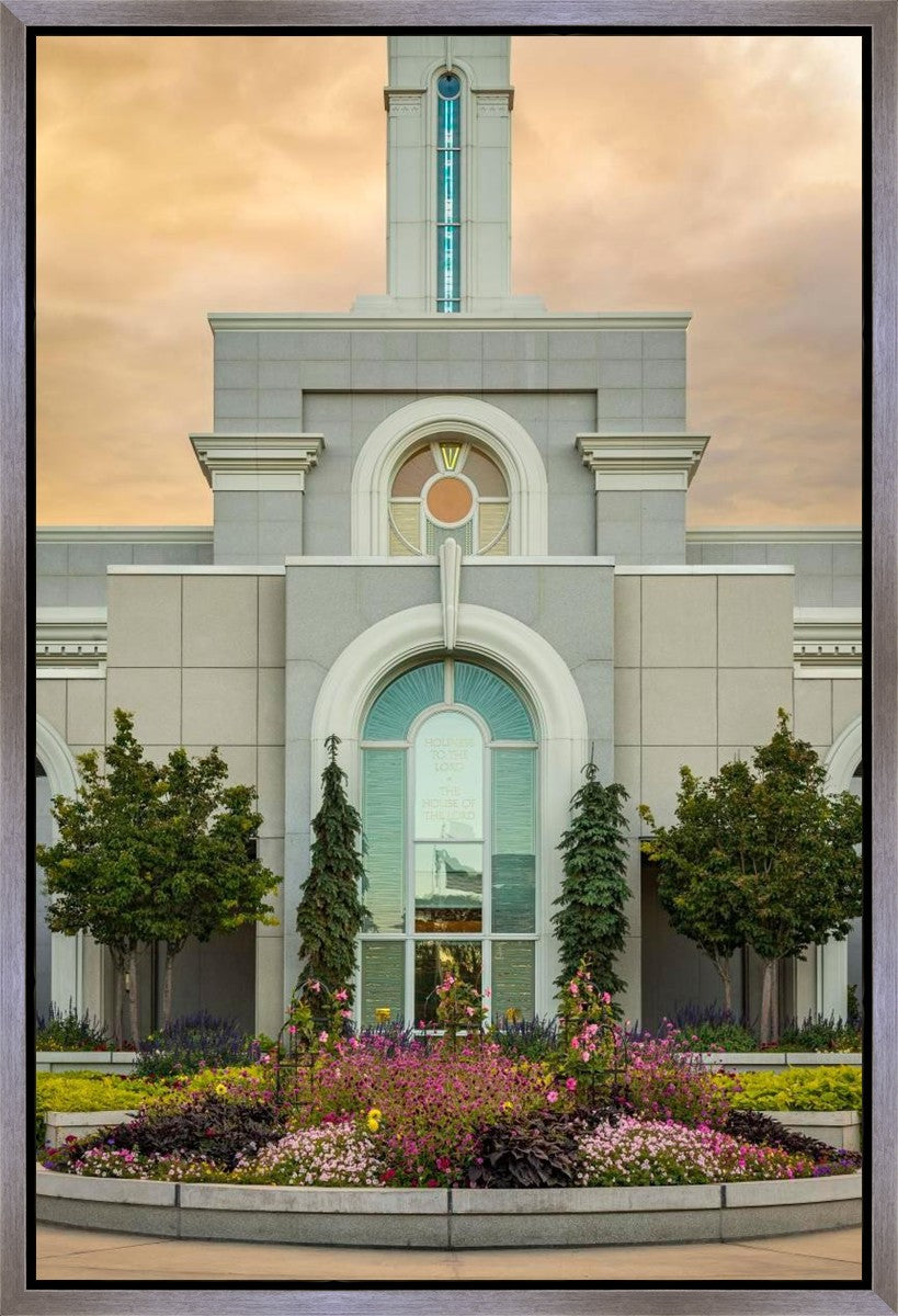 Mount Timpanogos Temple Heavenly Gardens Gallery Wrap