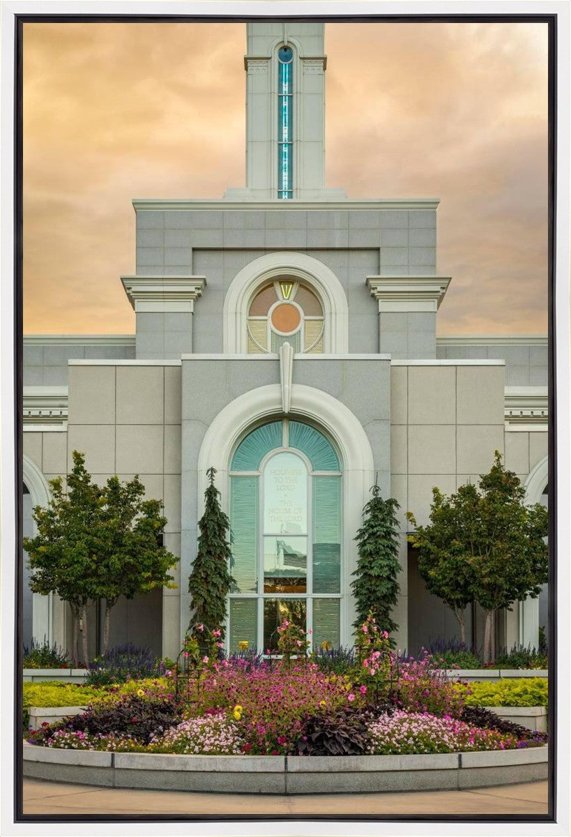 Mount Timpanogos Temple Heavenly Gardens Gallery Wrap