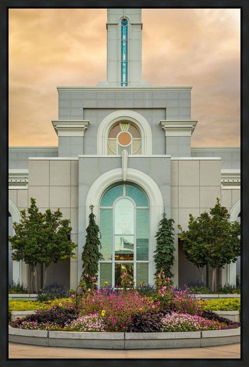 Mount Timpanogos Temple Heavenly Gardens Gallery Wrap