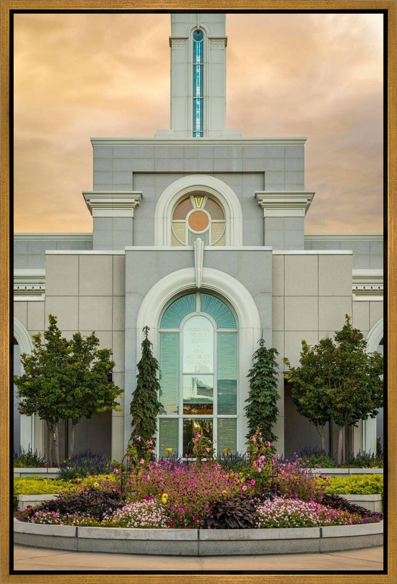 Mount Timpanogos Temple Heavenly Gardens Gallery Wrap