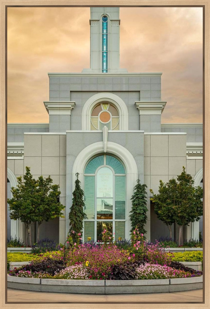 Mount Timpanogos Temple Heavenly Gardens Gallery Wrap