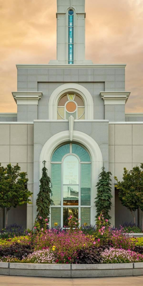 Mount Timpanogos Temple Heavenly Gardens Gallery Wrap