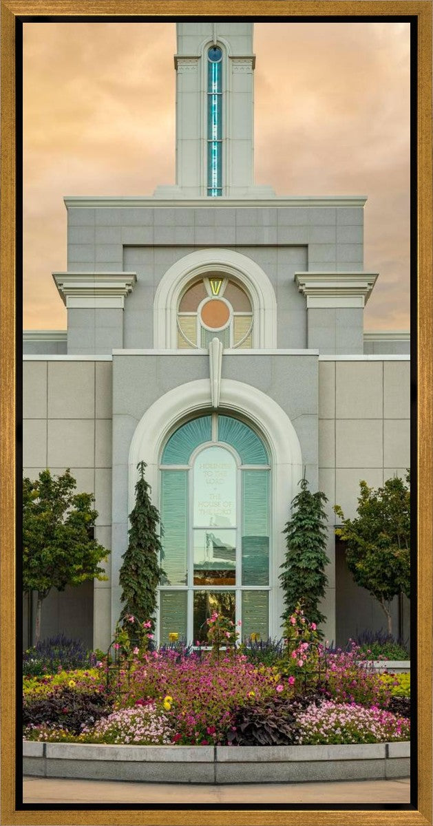 Mount Timpanogos Temple Heavenly Gardens Gallery Wrap