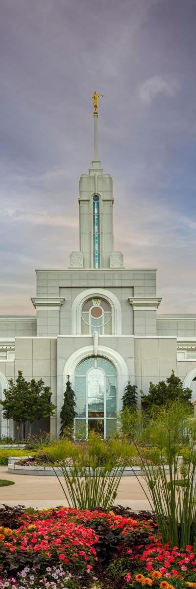 Mount Timpanogos Temple Morning Garden Gallery Wrap