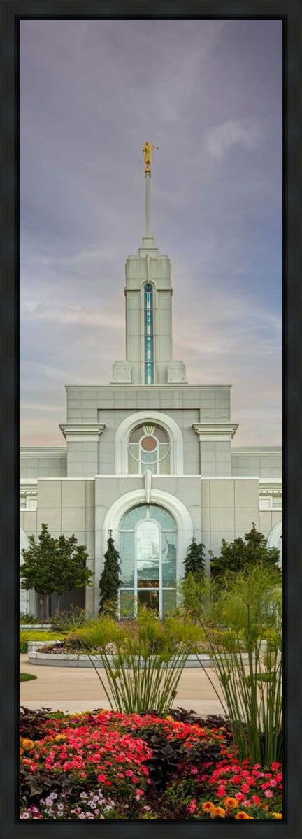 Mount Timpanogos Temple Morning Garden Gallery Wrap