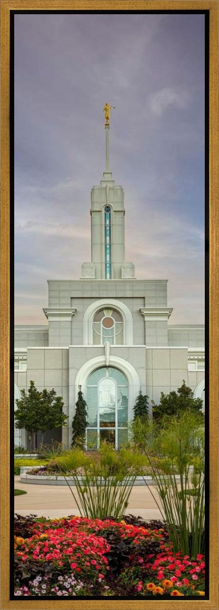 Mount Timpanogos Temple Morning Garden Gallery Wrap