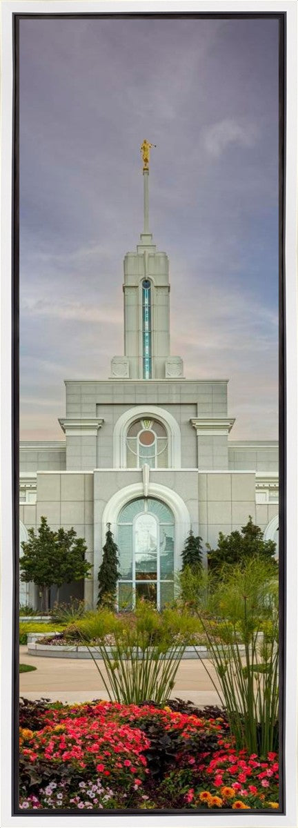 Mount Timpanogos Temple Morning Garden Gallery Wrap