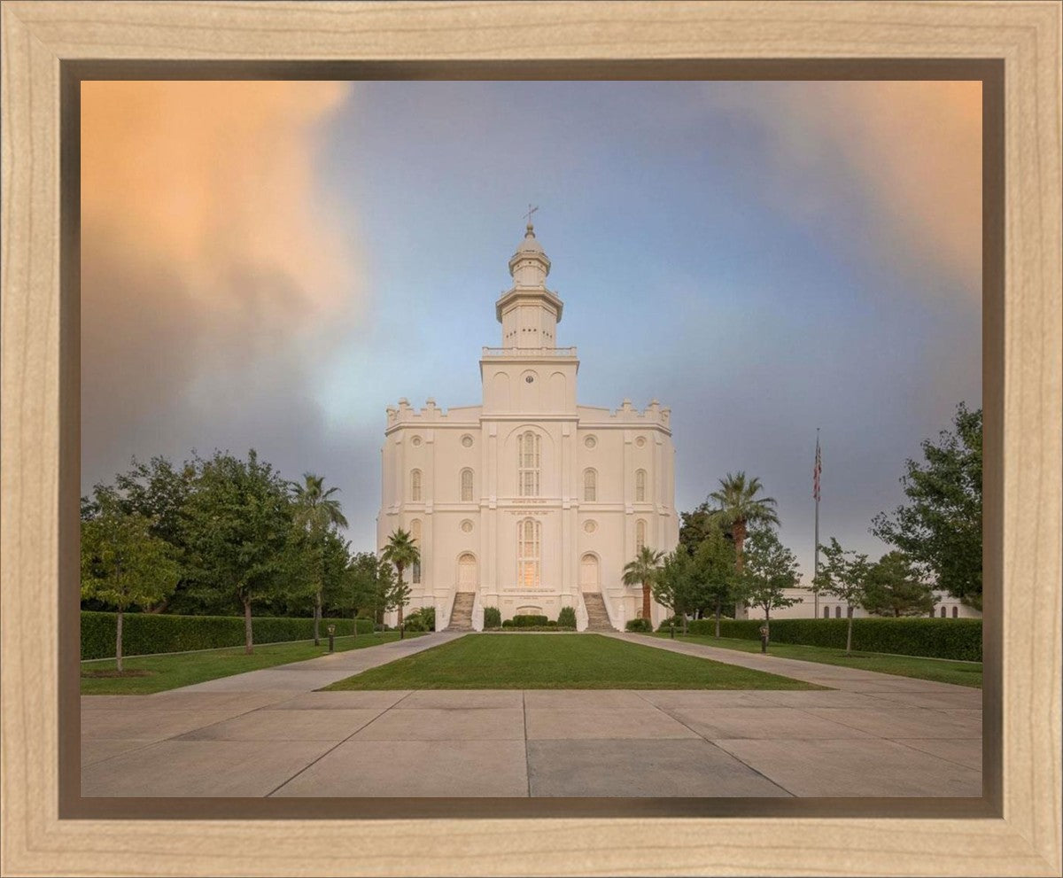 St George Temple Morning Light