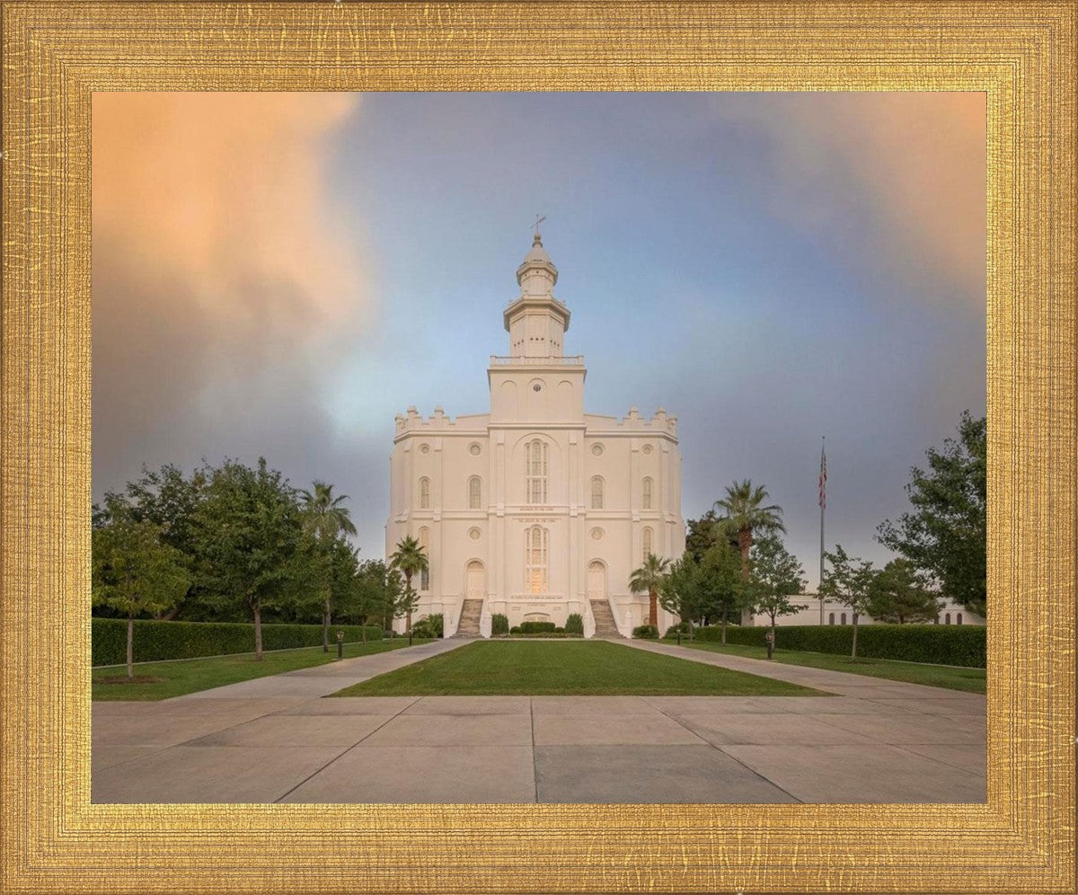 St George Temple Morning Light