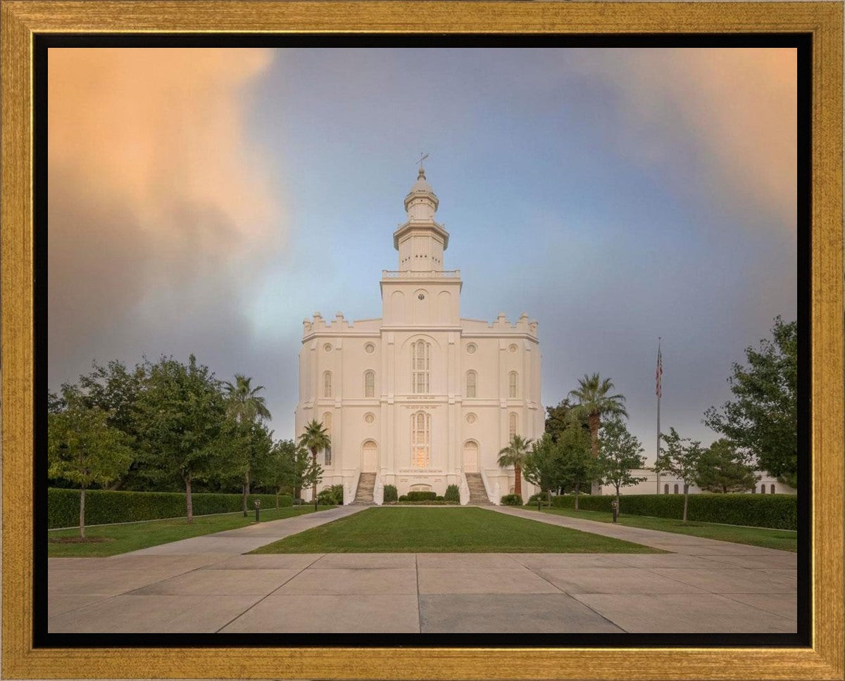 St George Temple Morning Light