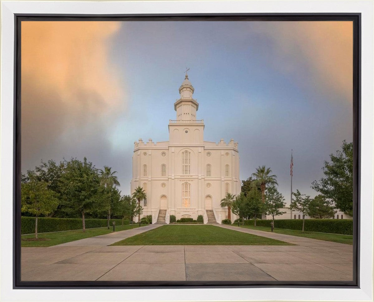 St George Temple Morning Light