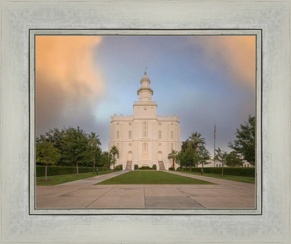 St George Temple Morning Light