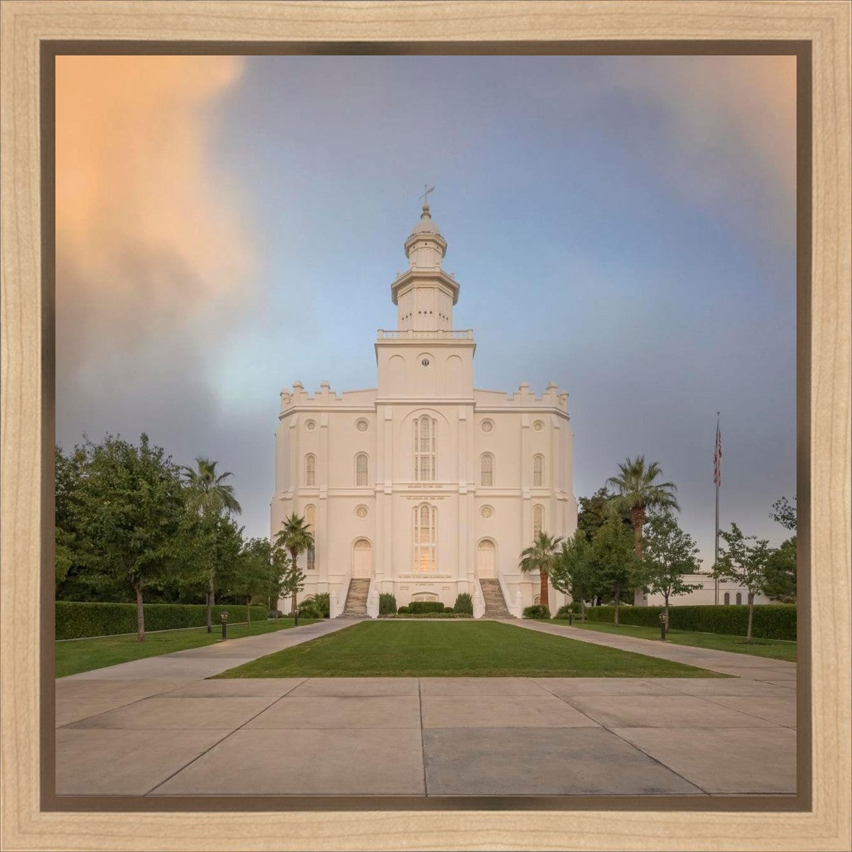 St George Temple Morning Light