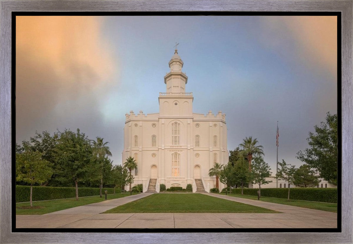 St George Temple Morning Light