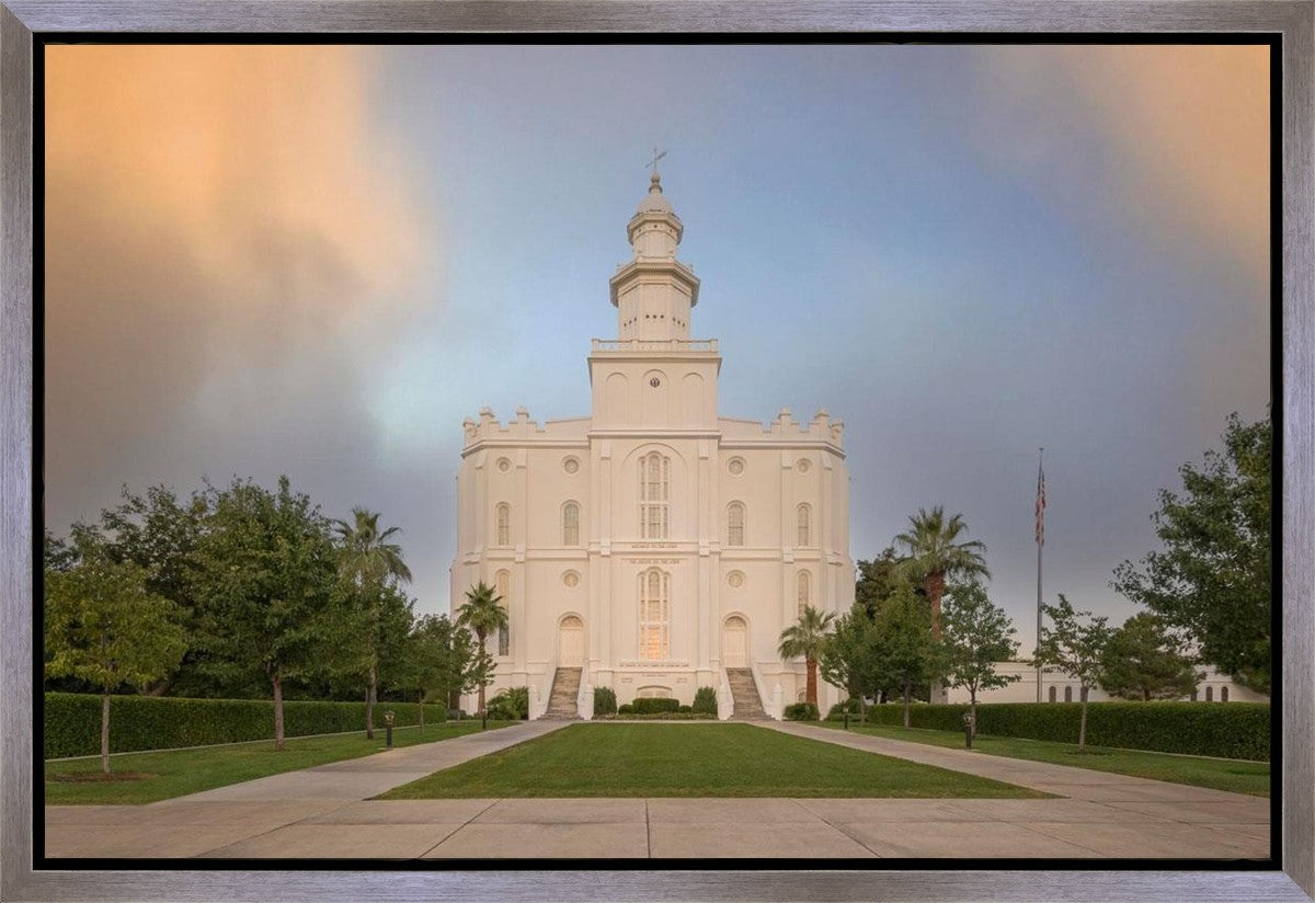St George Temple Morning Light