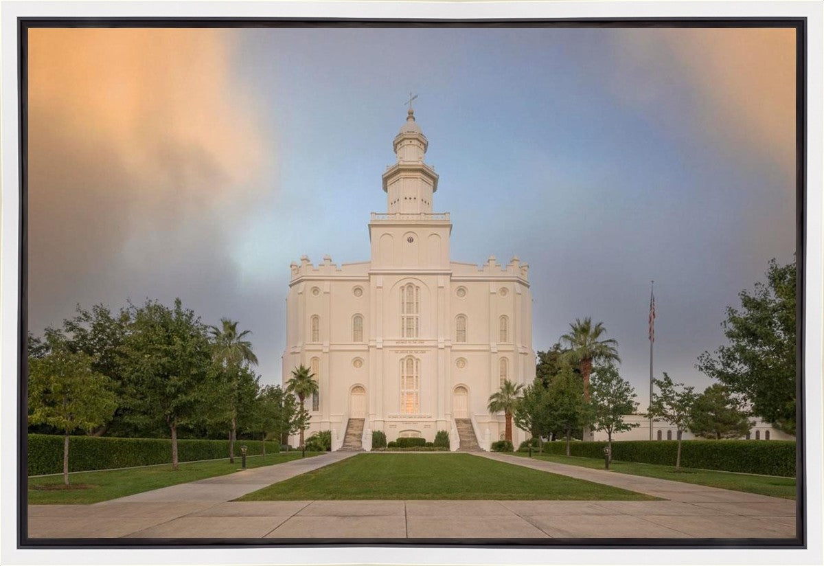 St George Temple Morning Light