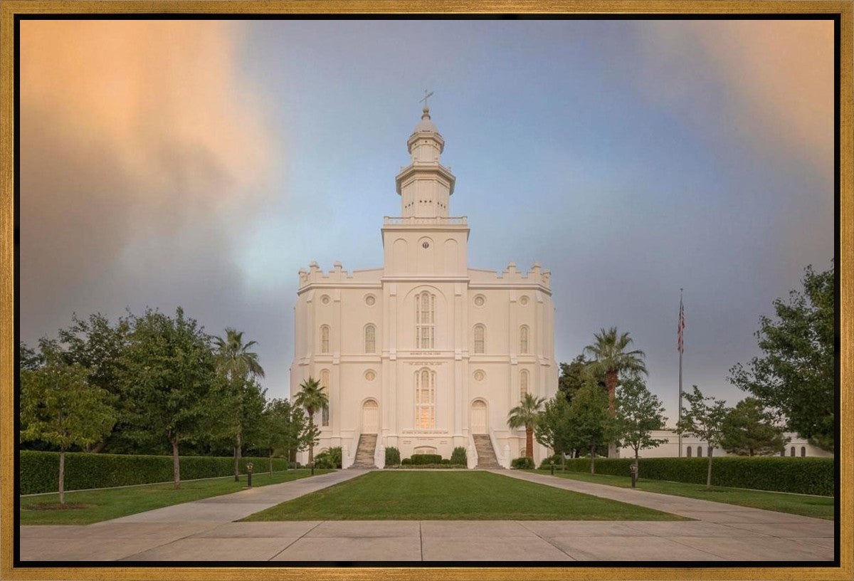St George Temple Morning Light