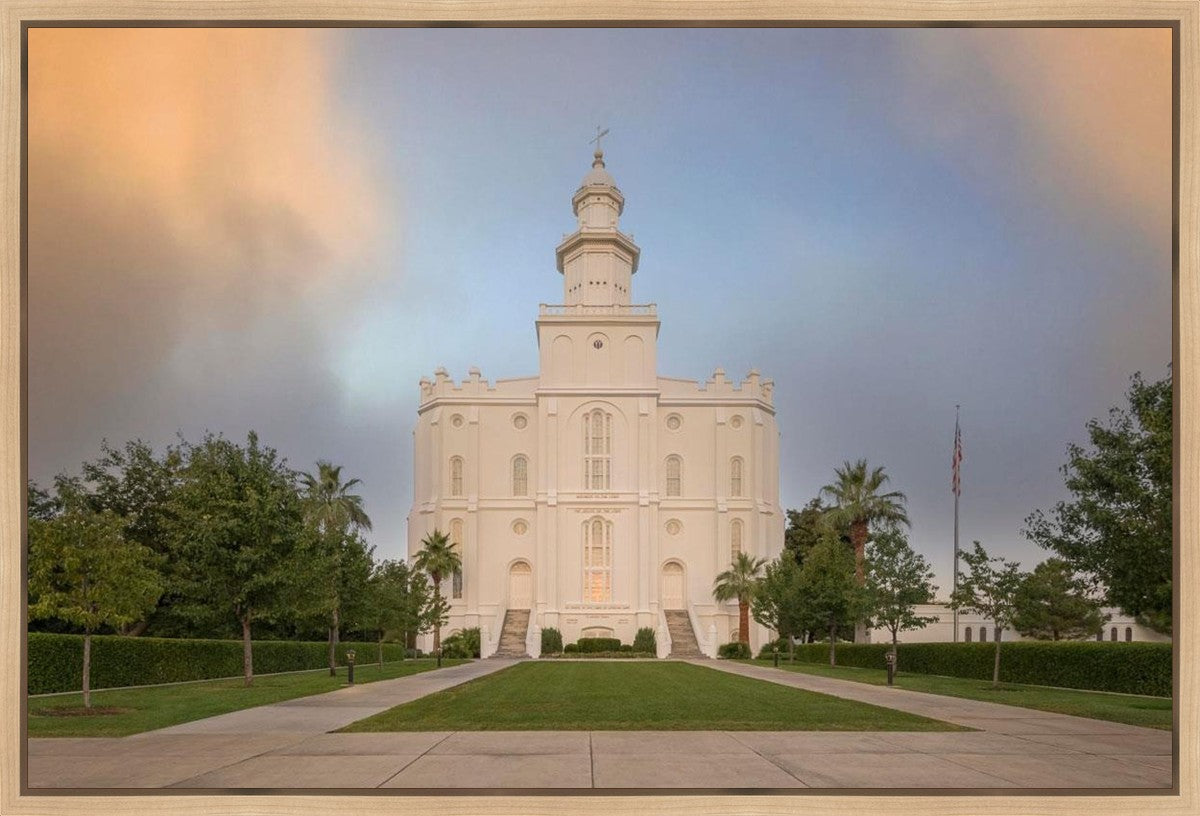 St George Temple Morning Light