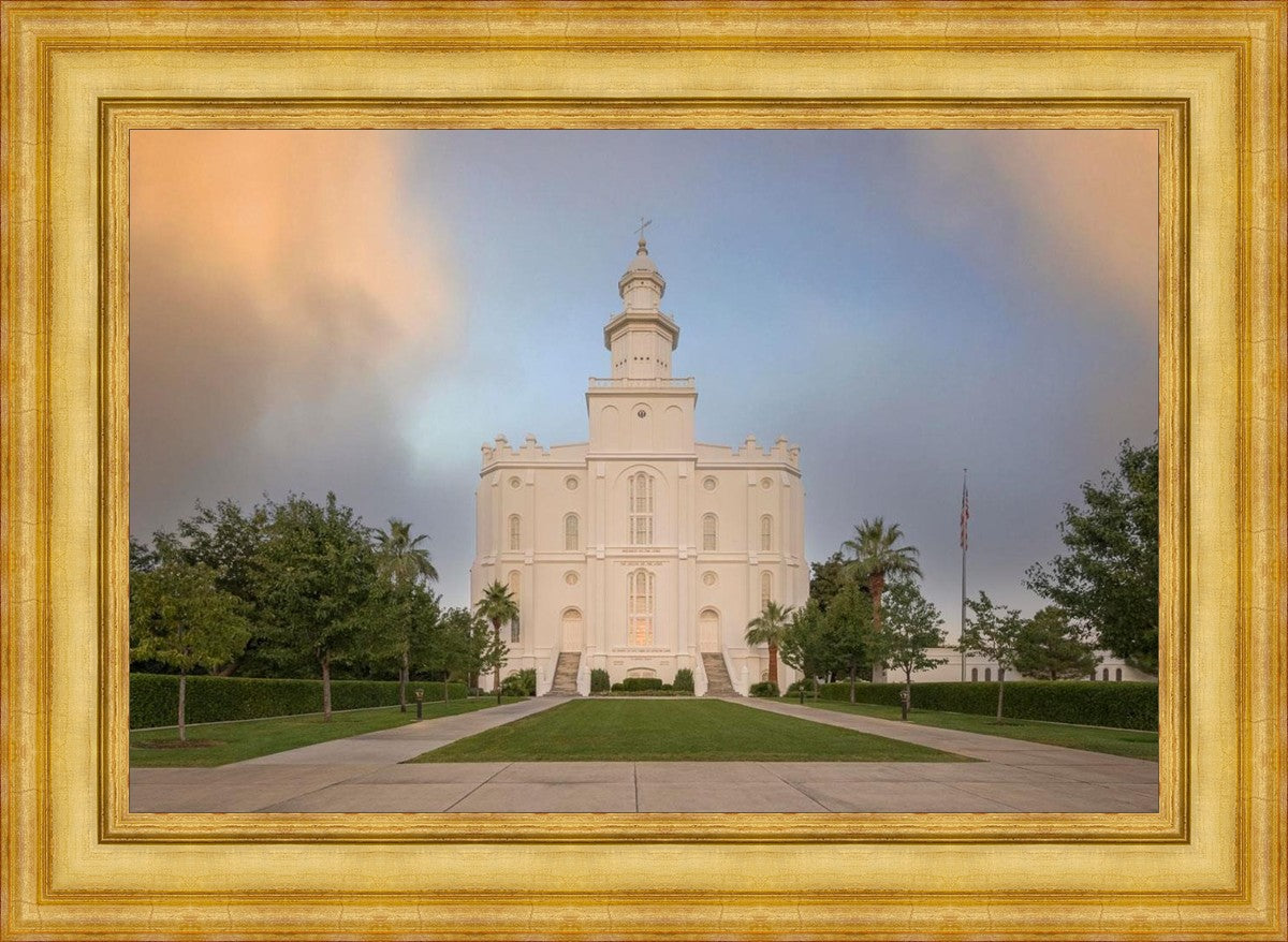 St George Temple Morning Light