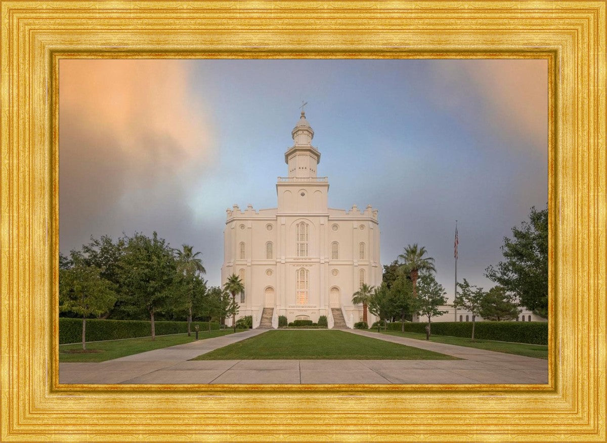 St George Temple Morning Light