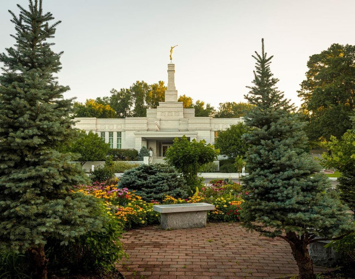 St Paul Temple Sacred Garden Gallery Wrap