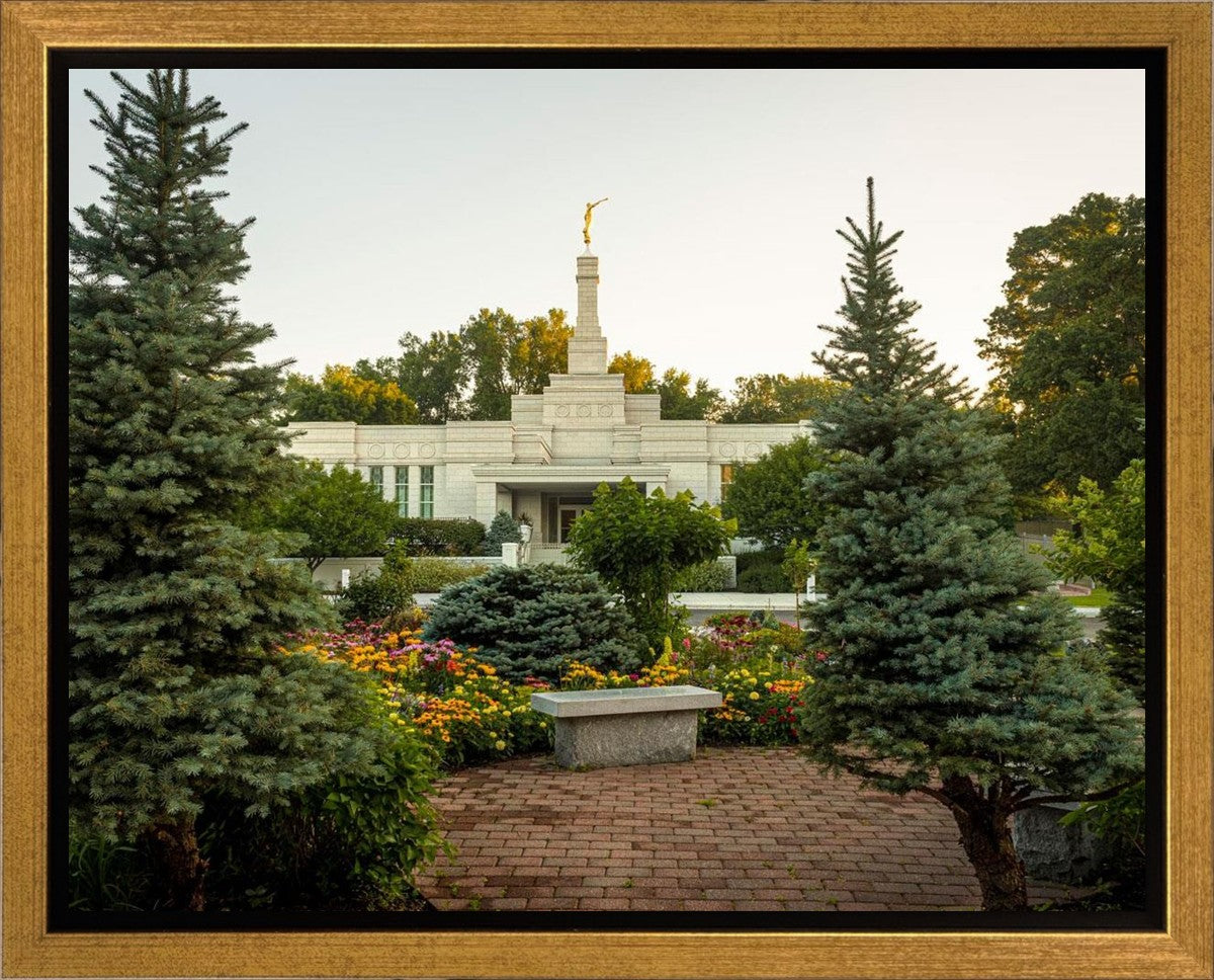 St Paul Temple Sacred Garden Gallery Wrap
