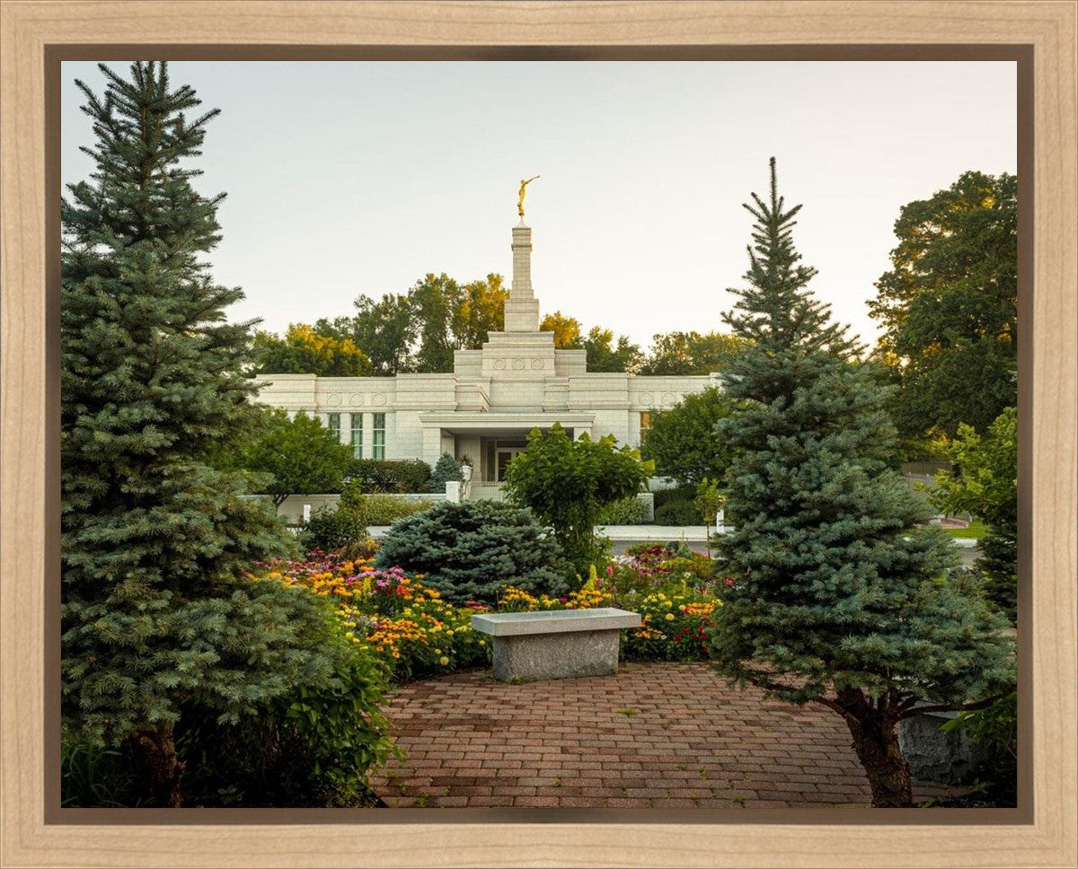 St Paul Temple Sacred Garden Gallery Wrap