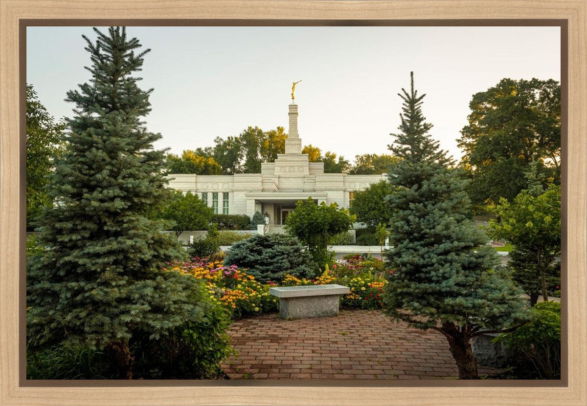 St Paul Temple Sacred Garden Gallery Wrap