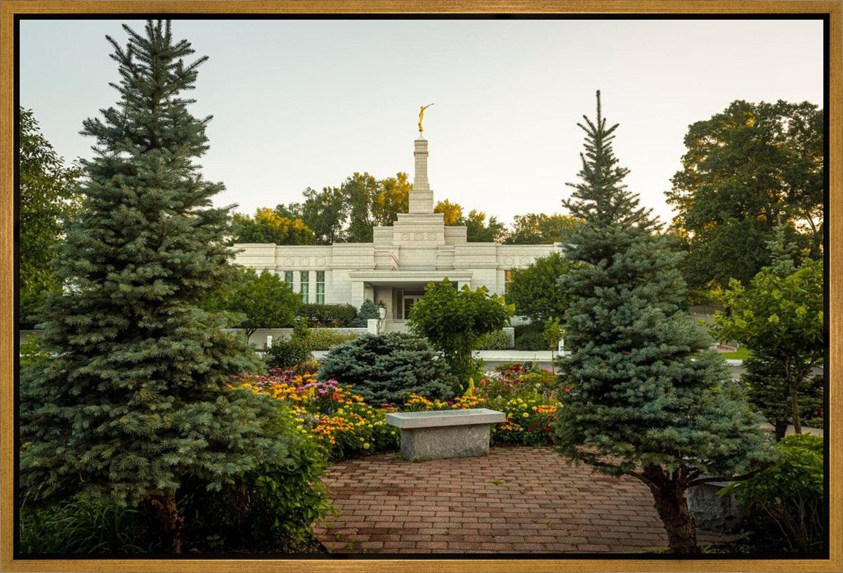 St Paul Temple Sacred Garden Gallery Wrap