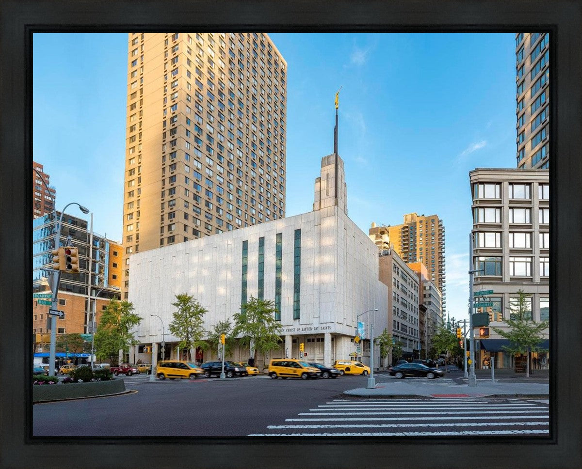 Manhattan Temple Golden Hour Gallery Wrap