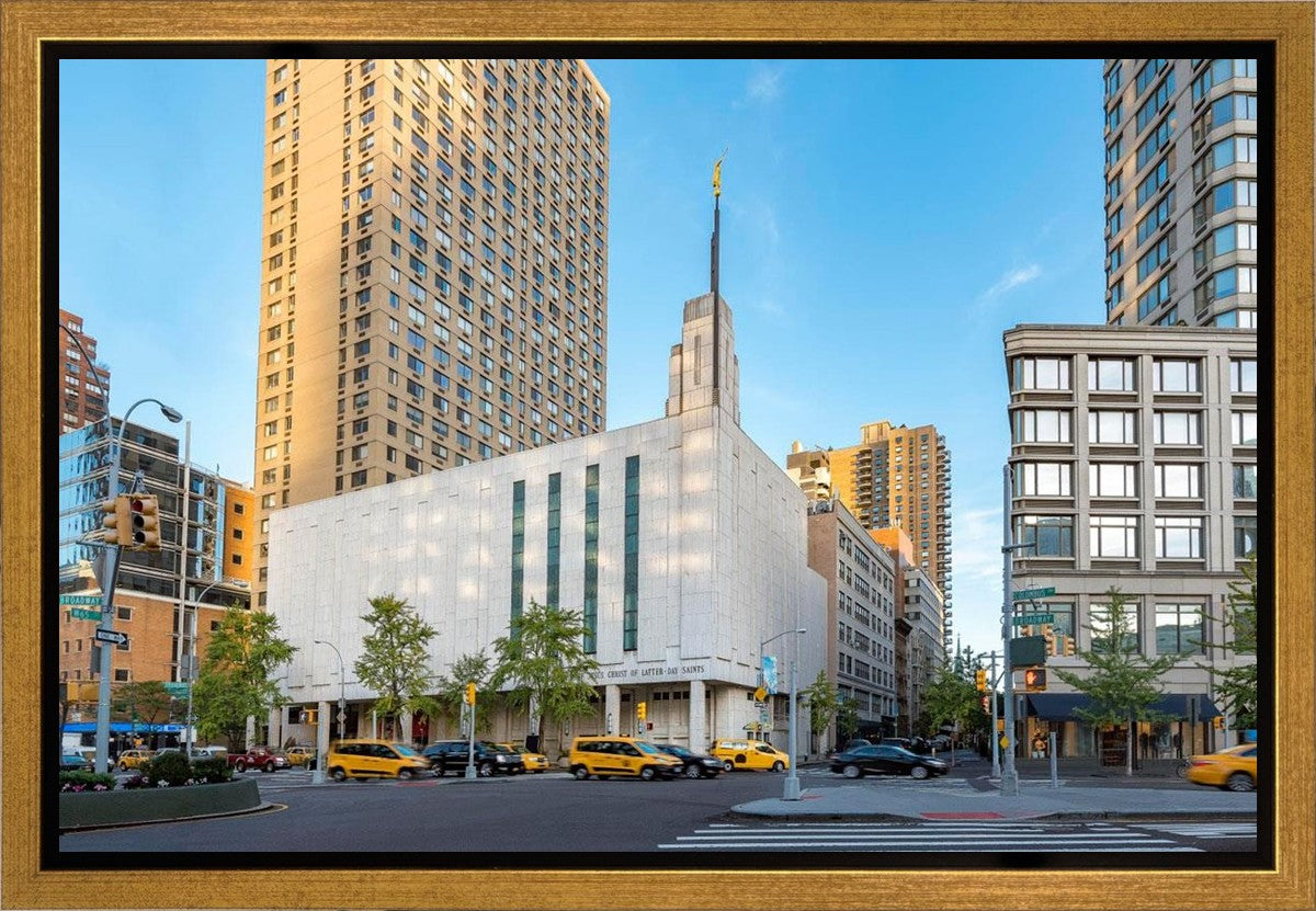 Manhattan Temple Golden Hour Gallery Wrap