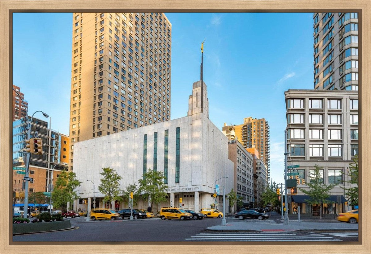 Manhattan Temple Golden Hour Gallery Wrap