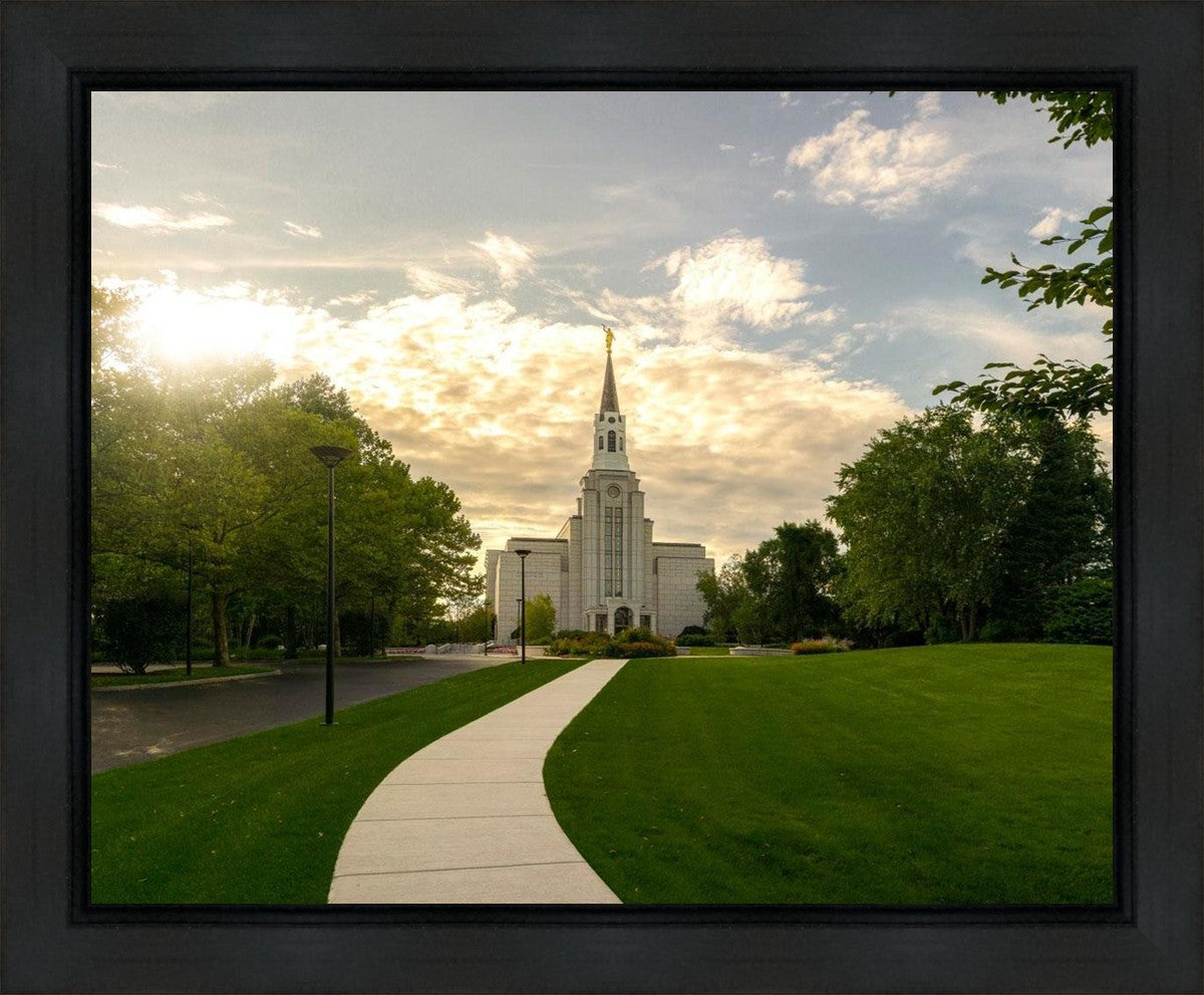 Boston Temple Summer Glow Gallery Wrap