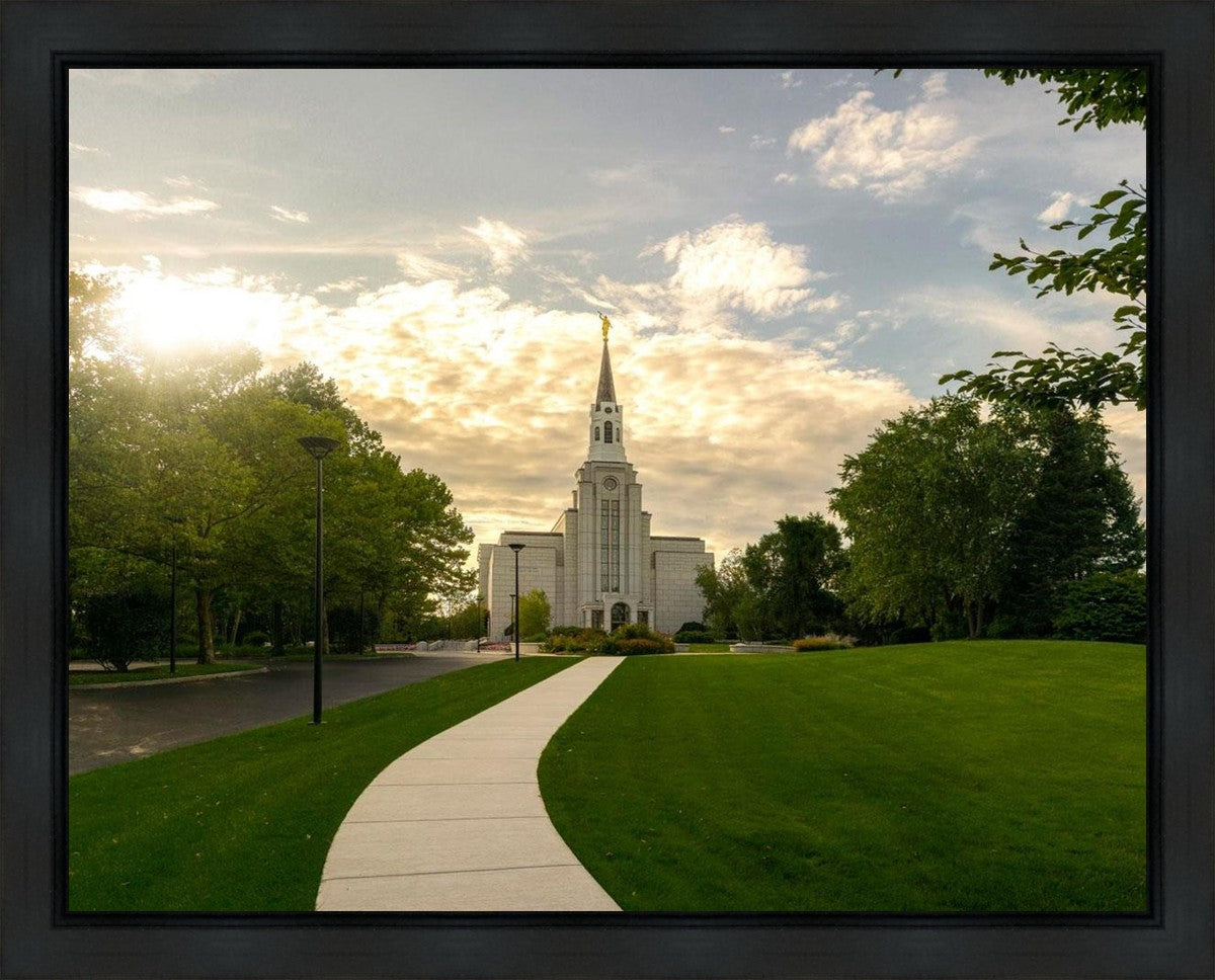 Boston Temple Summer Glow Gallery Wrap
