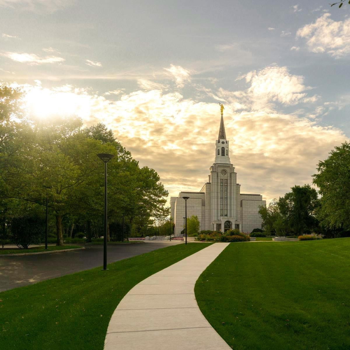 Boston Temple Summer Glow Gallery Wrap