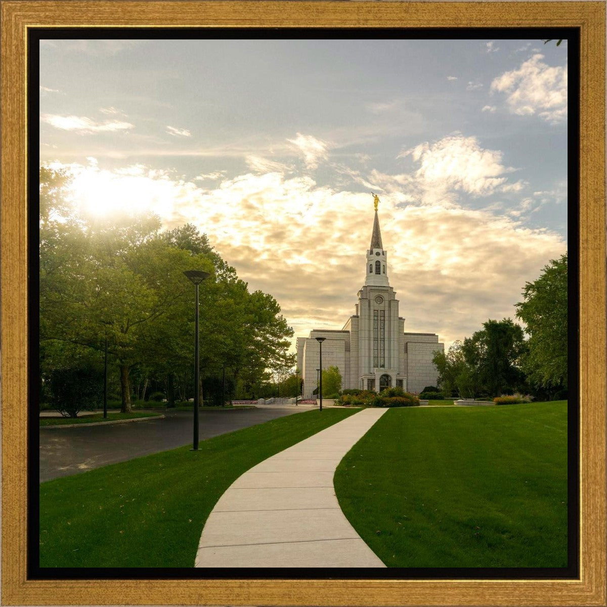 Boston Temple Summer Glow Gallery Wrap