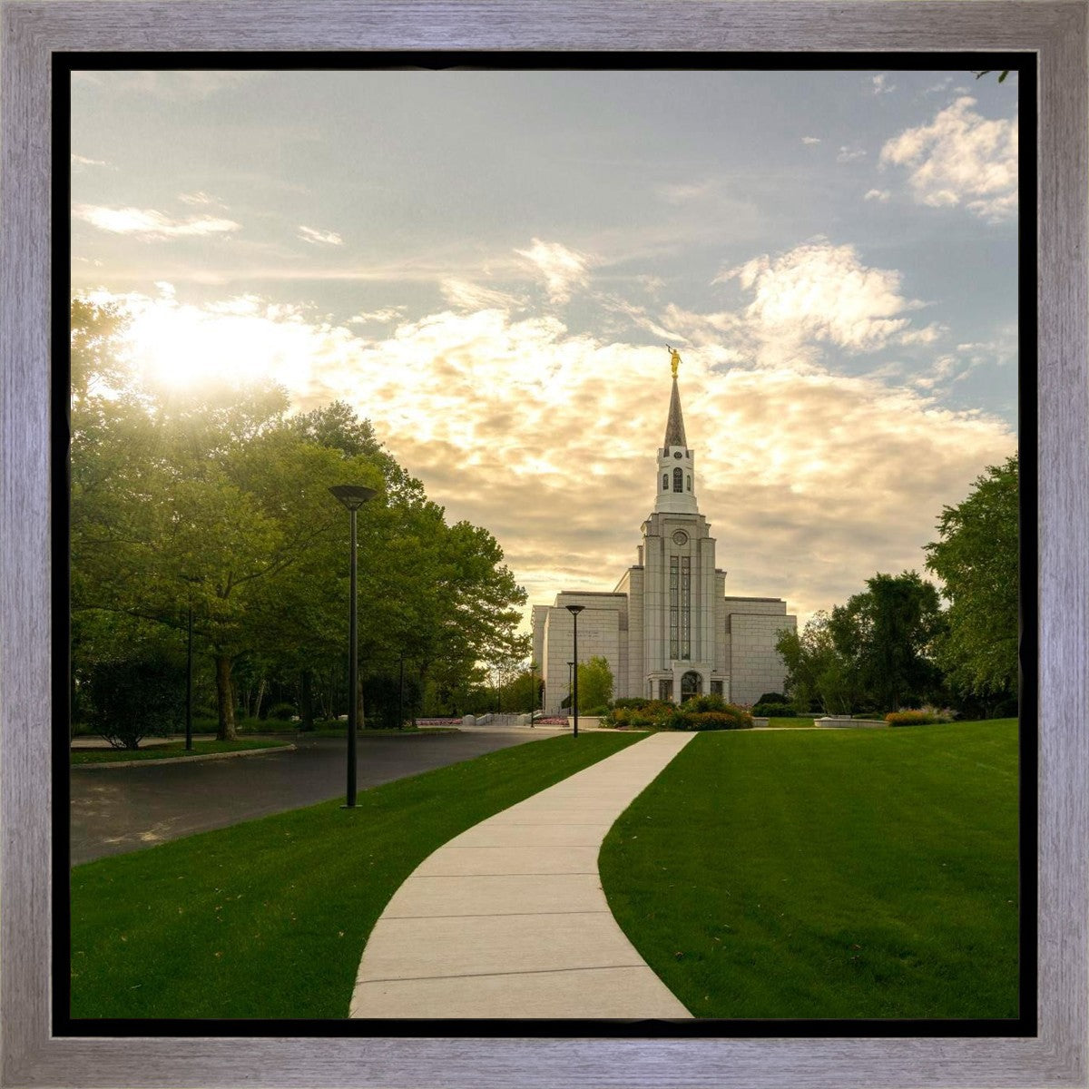 Boston Temple Summer Glow Gallery Wrap