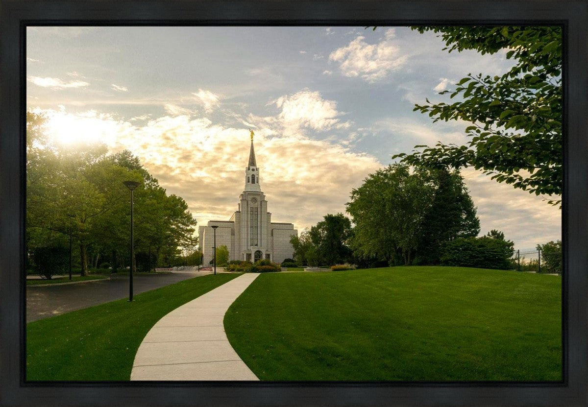 Boston Temple Summer Glow Gallery Wrap