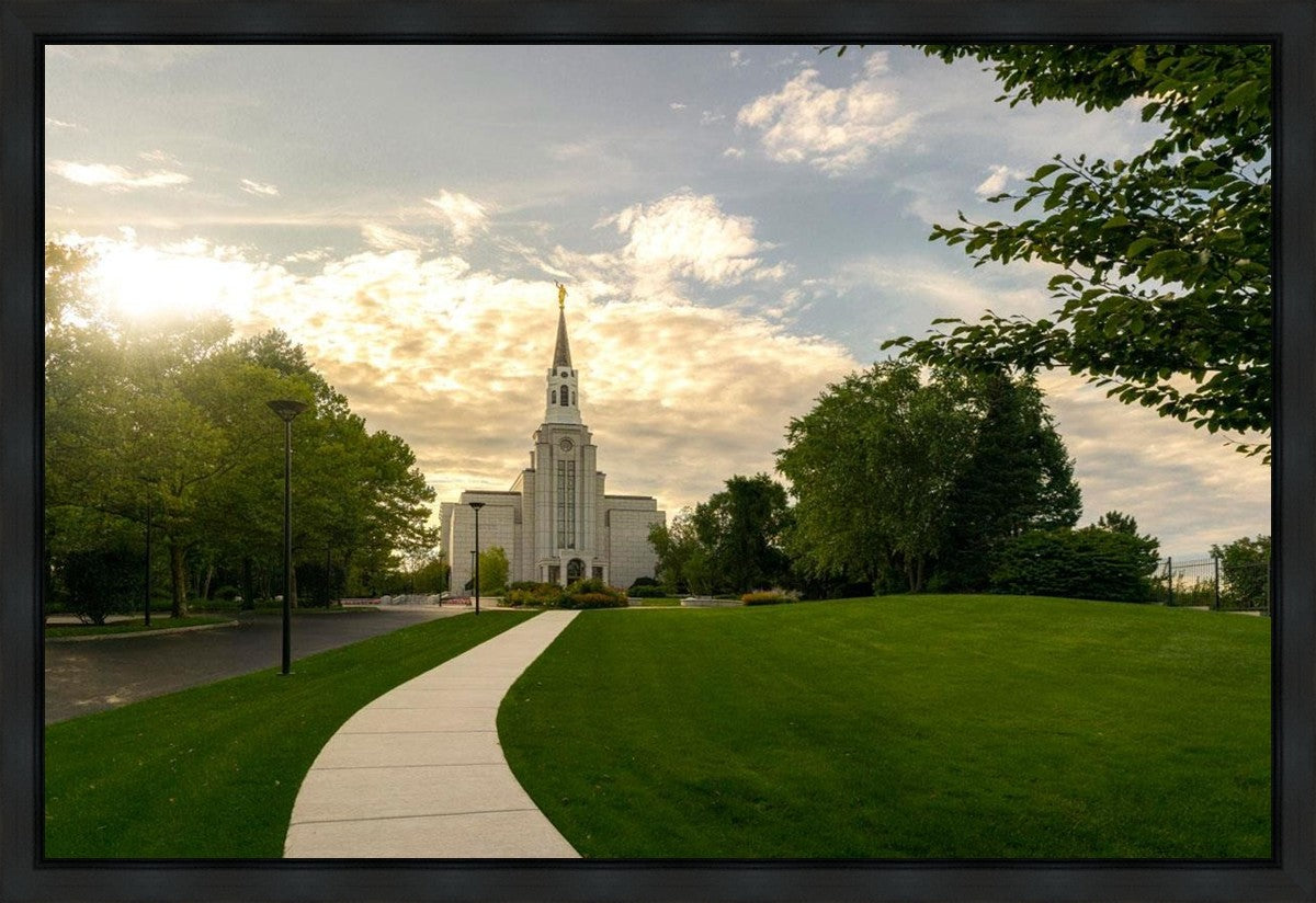 Boston Temple Summer Glow Gallery Wrap