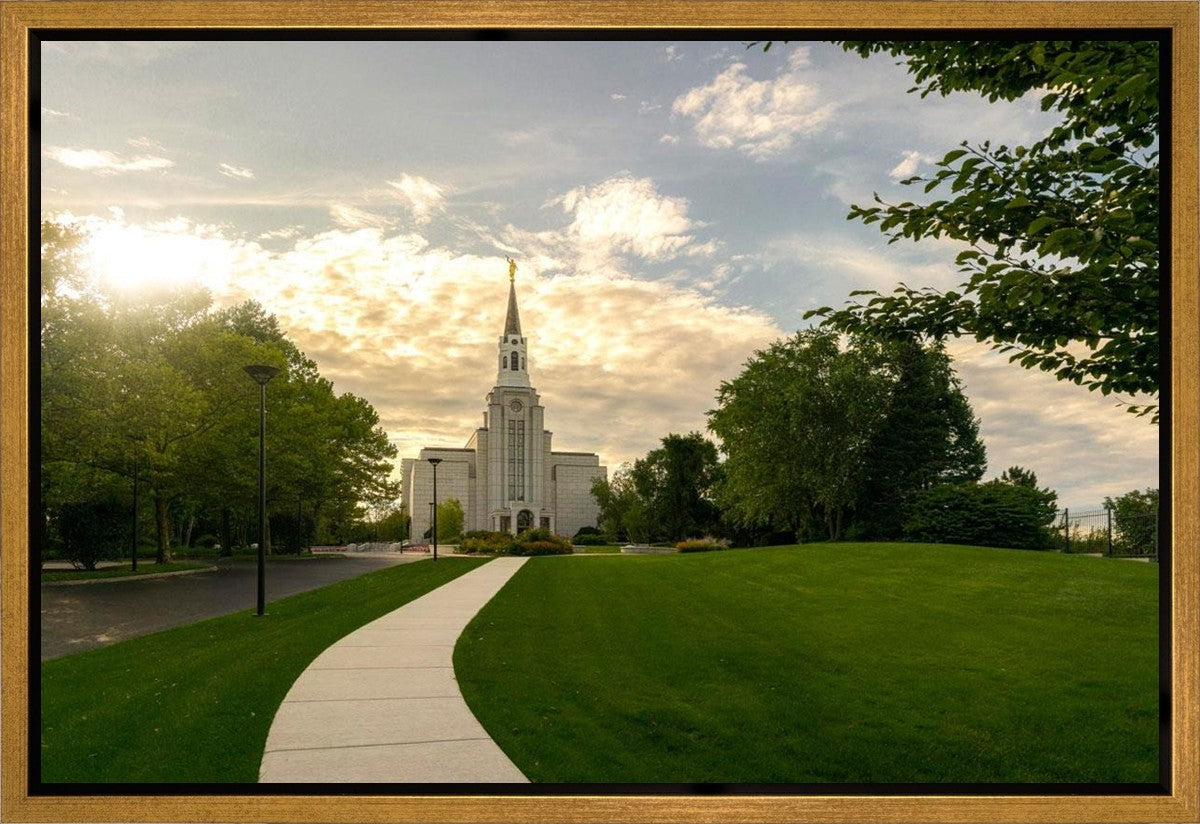 Boston Temple Summer Glow Gallery Wrap